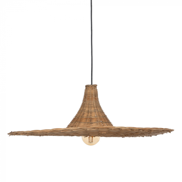 Lustra suspendata ratan larga CreativDeco - Stil boem pentru interior [1]