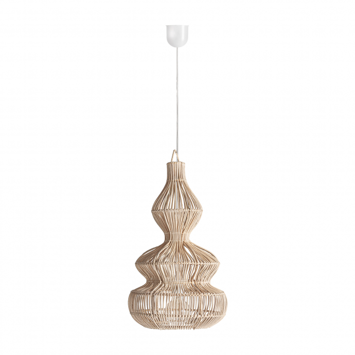 Lampa suspendata mica ratan|Iluminat intim|Lampi boho compacte [2]