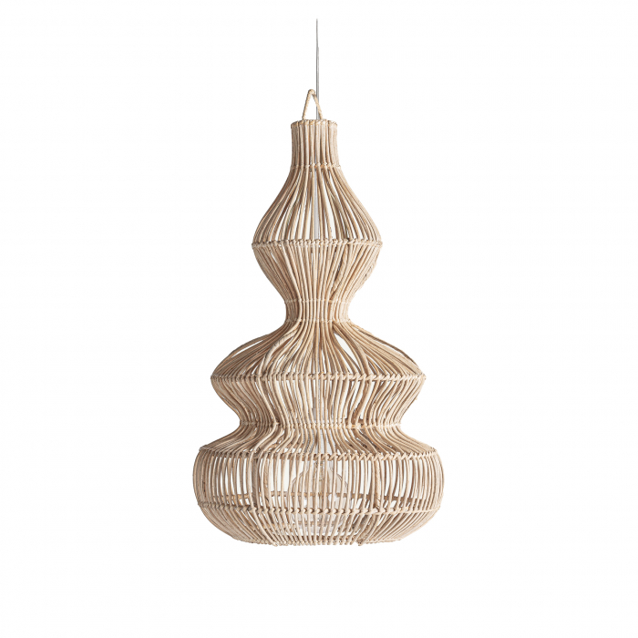 Lampa suspendata mica ratan|Iluminat intim|Lampi boho compacte [1]