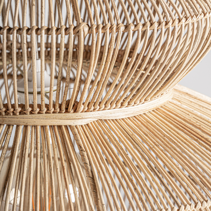 Lampa suspendata ratan boho|Iluminat natural|Lampi artizanale [3]