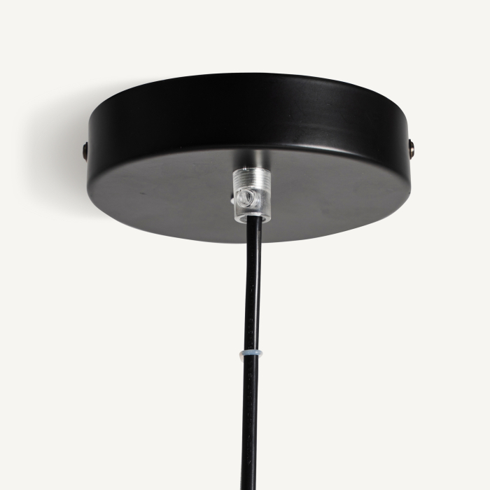 Lampă suspendată din sticlă gri translucidă cu design contemporan [6]