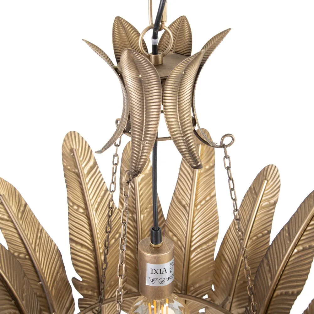 Lampa suspendata Feather, metal, auriu, Ixia [3]
