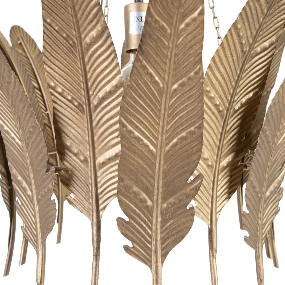 Lampa suspendata Feather, metal, auriu, Ixia [4]