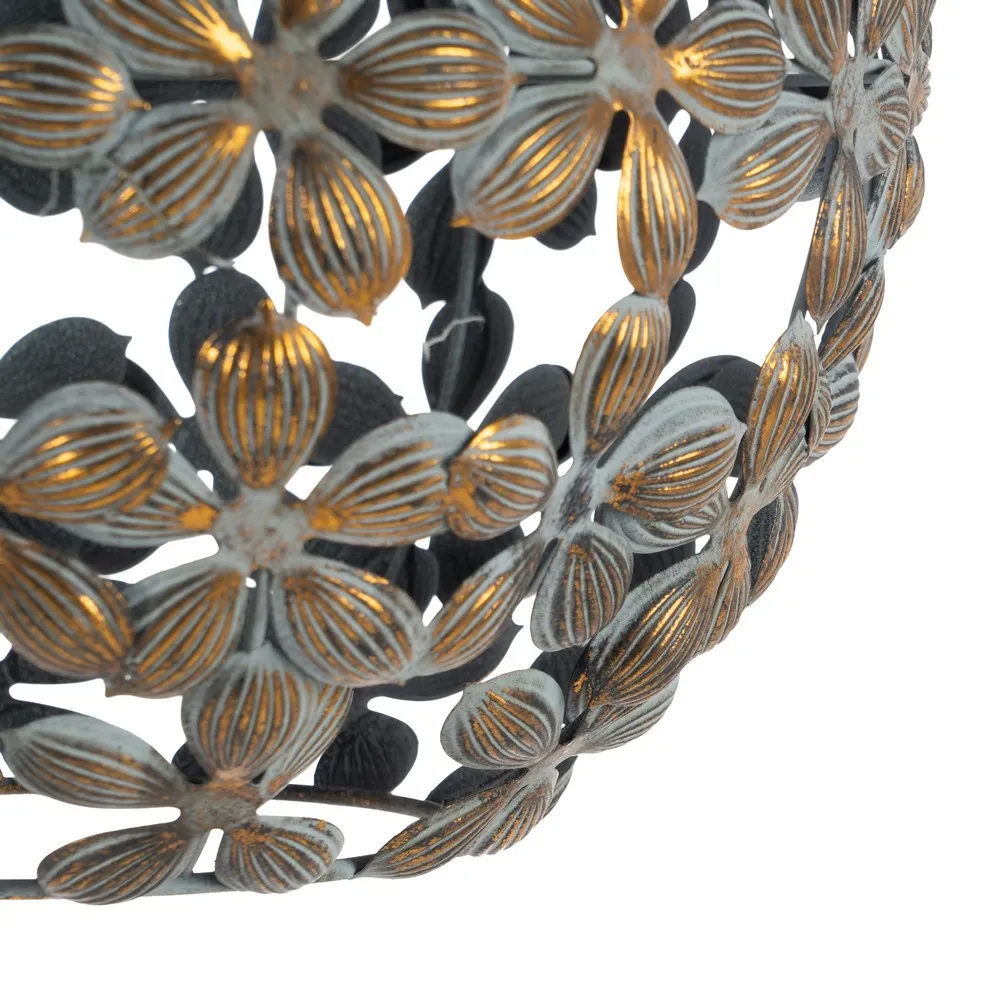 Lampa suspendata Flower, metal, auriu vintage, Ixia - creativdeco.ro [5]