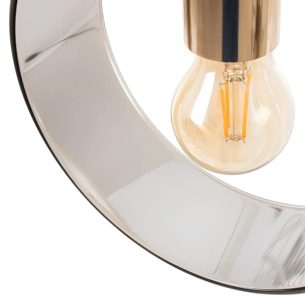 Lampa suspendata, metal/sticla, auriu, Ixia [3]