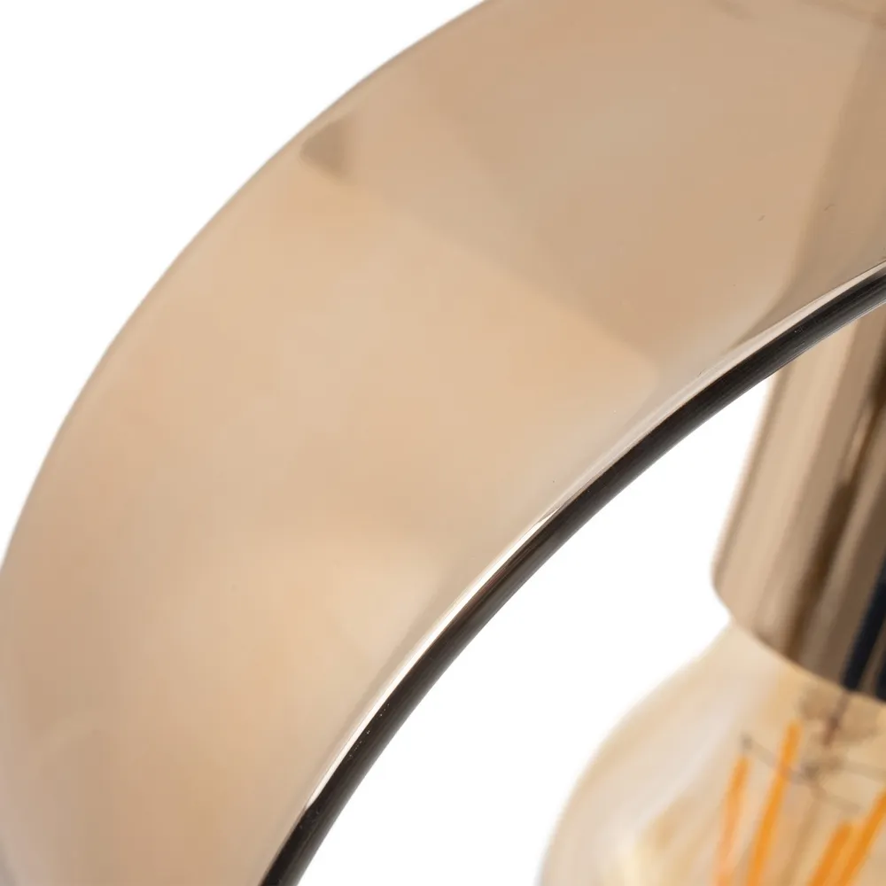 Lampa suspendata, metal/sticla, auriu, Ixia [5]