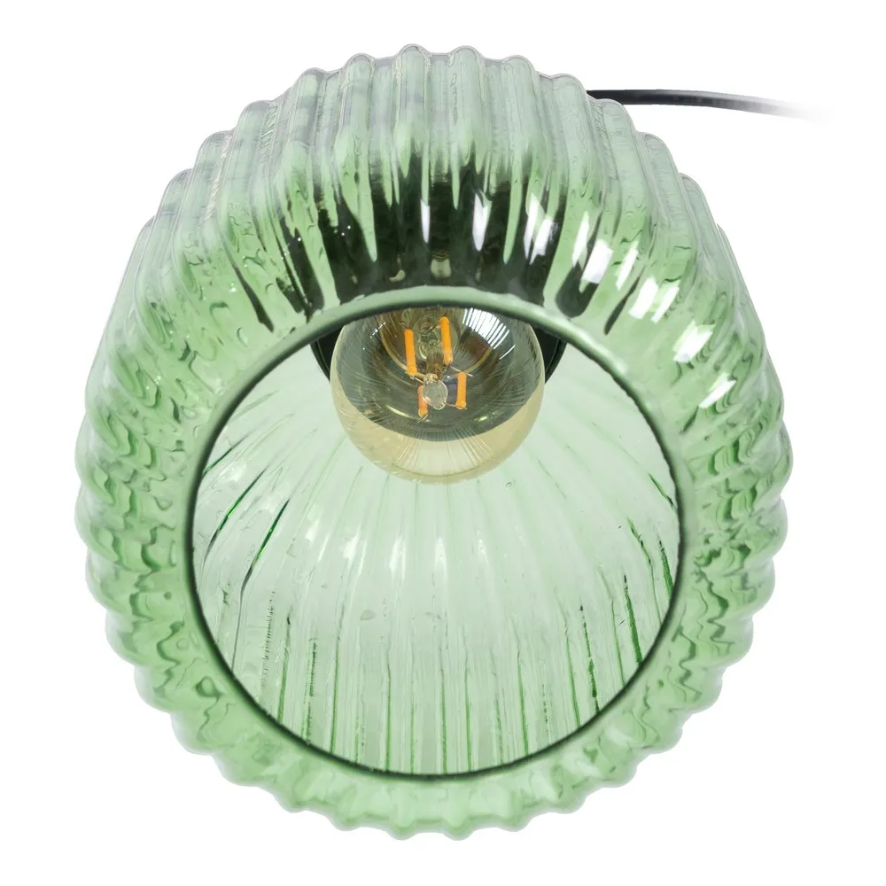 Lampa suspendata Greeny, sticla cristal, verde, Ixia [5]