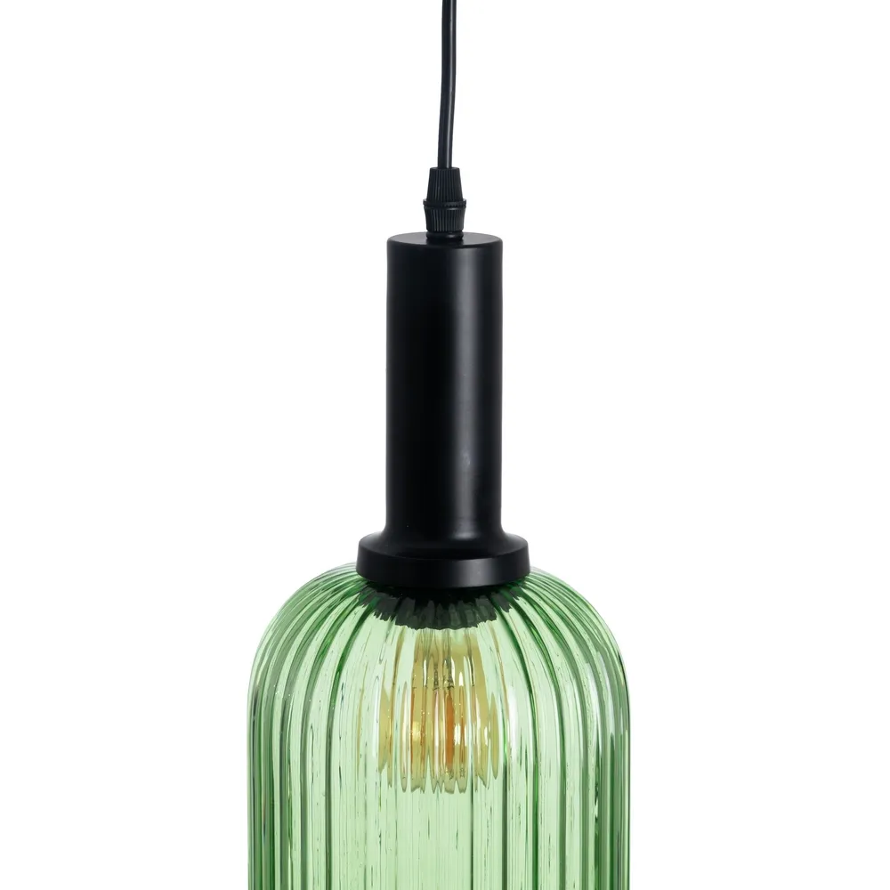 Lampa suspendata Greeny, sticla cristal, verde, Ixia [3]