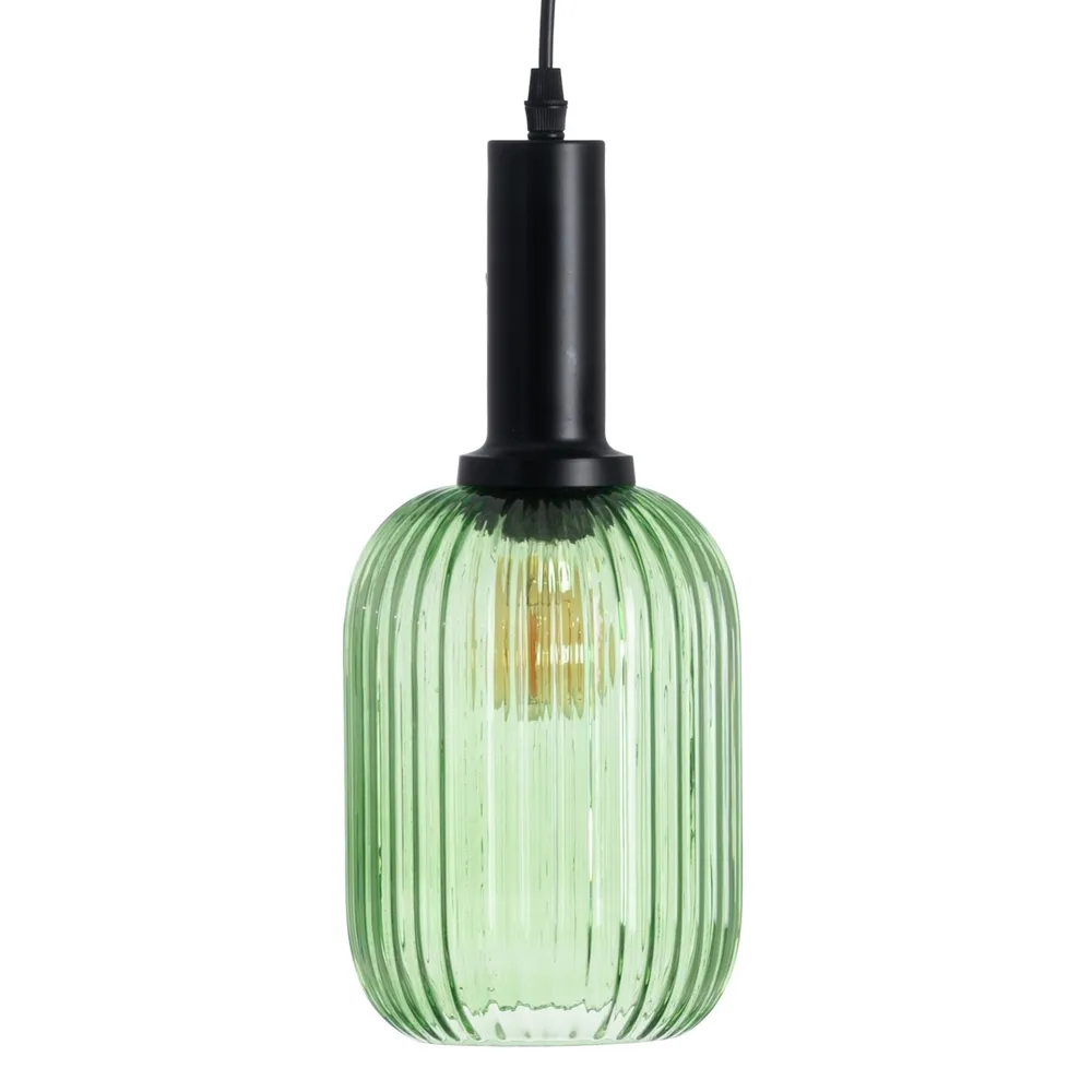 Lampa suspendata Greeny, sticla cristal, verde, Ixia [1]