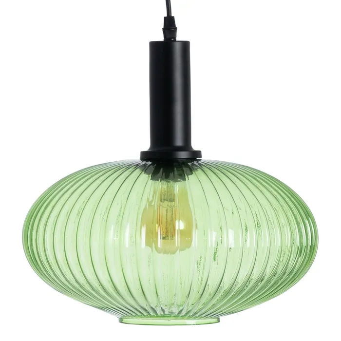 Lampa suspendata Greeny, sticla cristal, verde - CreativDeco.ro [1]