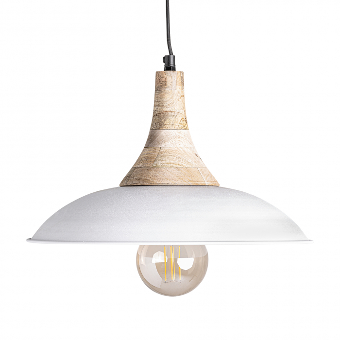 Lampa suspendata industriala alba|Corpuri de iluminat moderne [1]