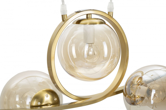 Lampa suspendata Japan, metal/sticla, auriu, Mauro Ferretti [8]