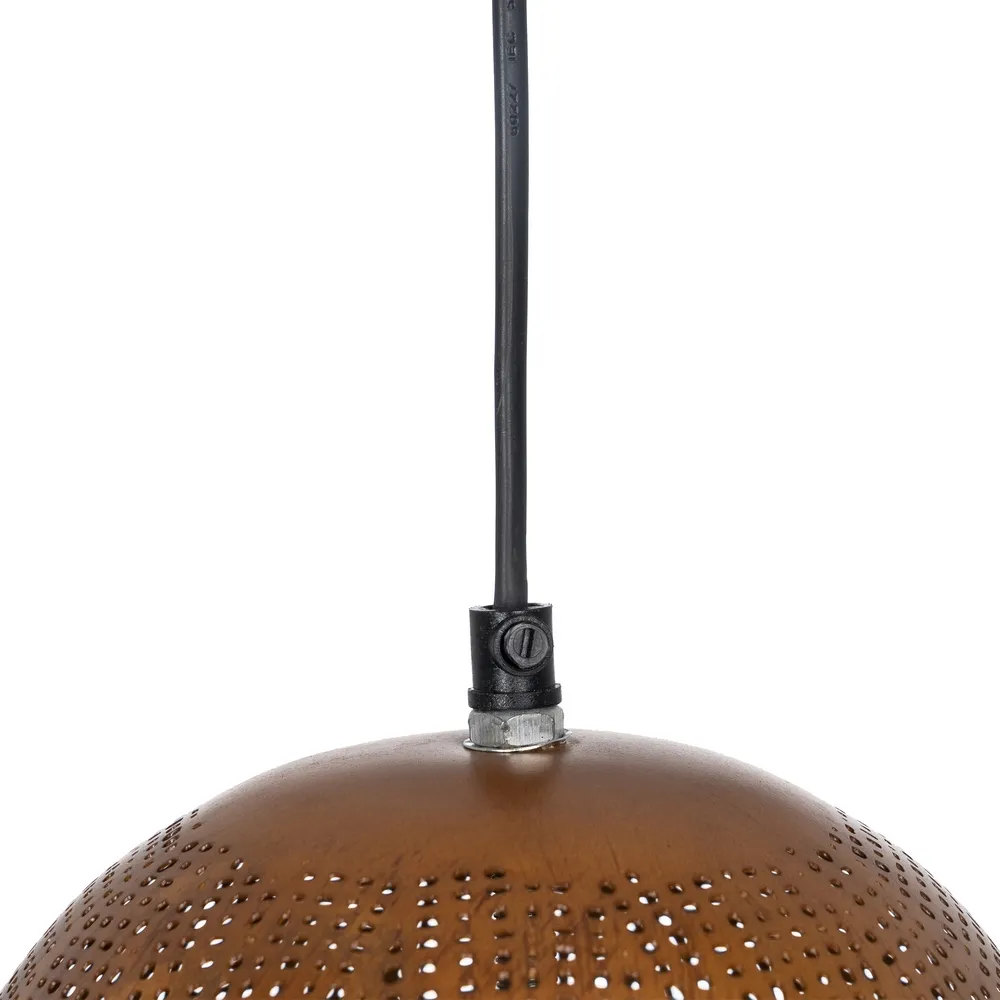 Lampa suspendata, metal, maro, CreativDeco.ro [5]