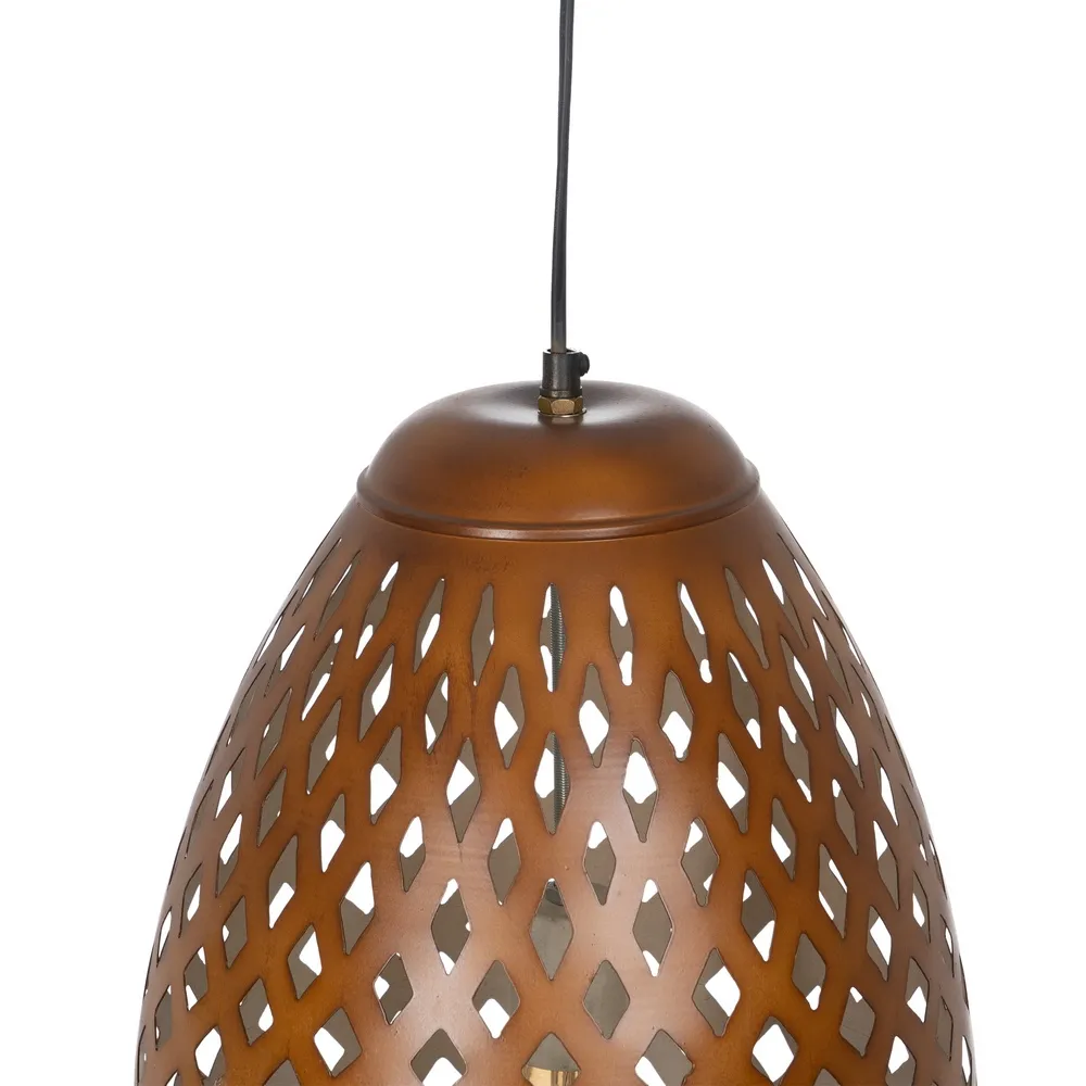 Lampa suspendata, metal, maro, Ixia [2]