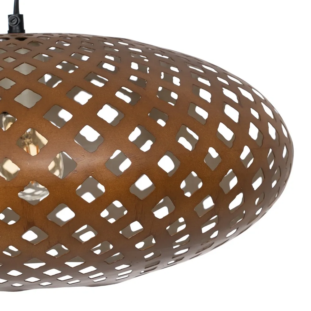 Lampa suspendata, metal, maro, Ixia [4]