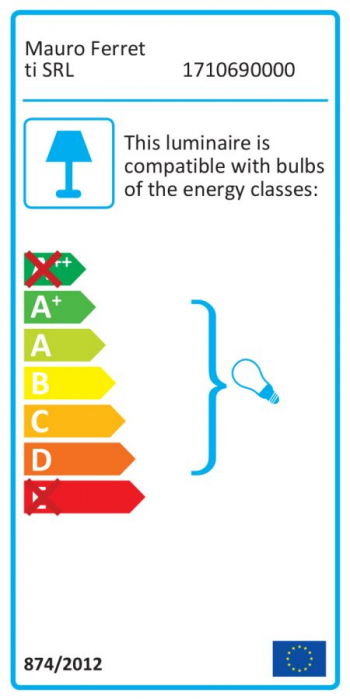 Lampa suspendata, metal, maro vintage, Mauro Ferretti [12]