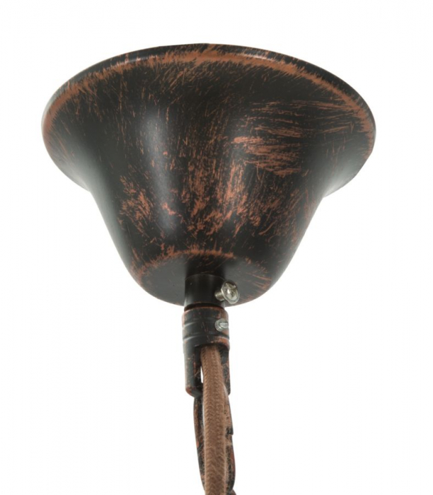 Lampa suspendata, metal, maro vintage, Mauro Ferretti [7]