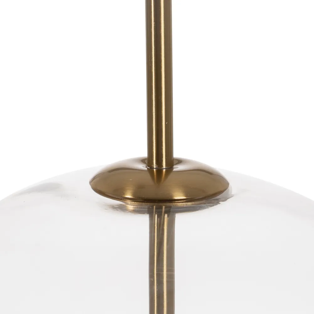 Lampa suspendata, metal/sticla, auriu, Ixia [5]