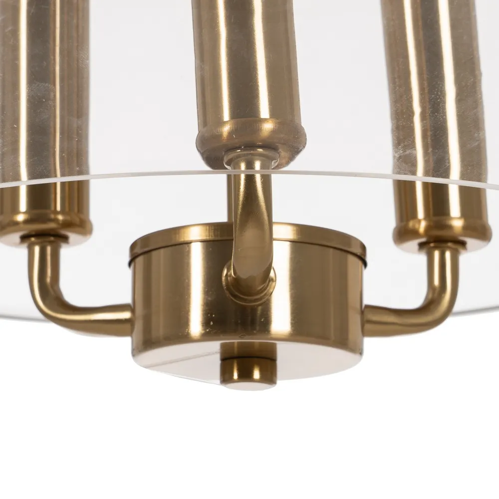 Lampa suspendata, metal/sticla, auriu, Ixia [3]