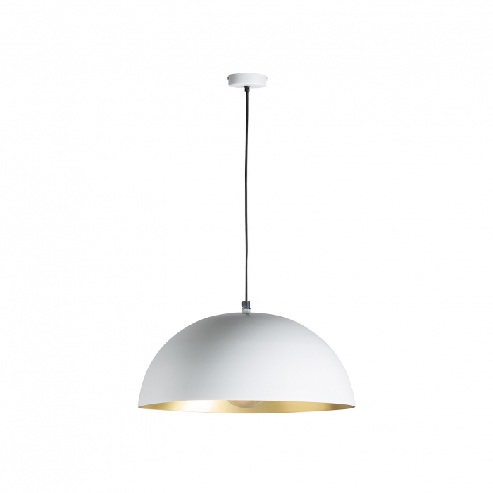 Lampa suspendata Art Deco fier alb auriu|Lampi elegante [2]