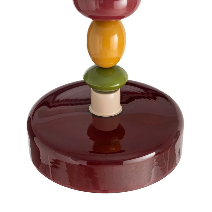 Lampă suspendată multicoloră bordo cu accente ocru [3]