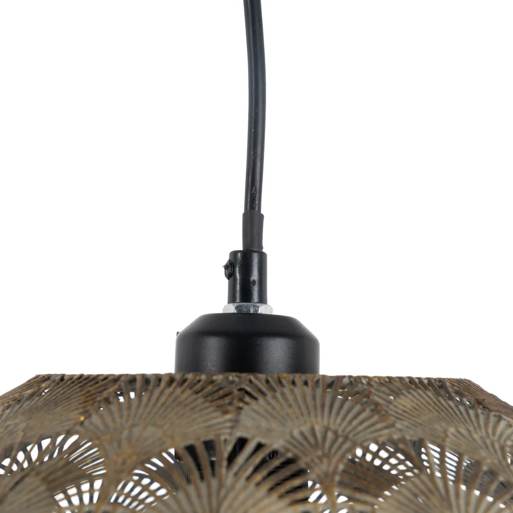 Lampa suspendata Old, metal, auriu/argintiu vintage, Ixia [3]