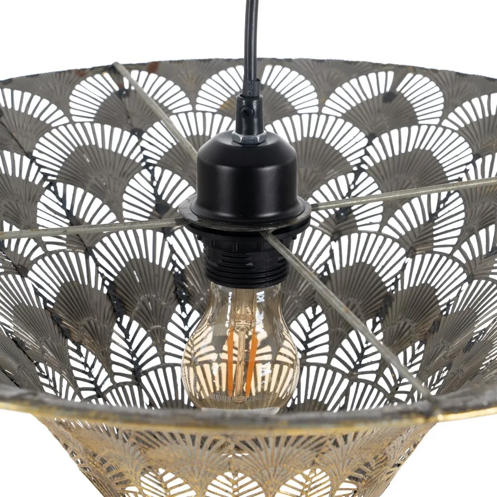 Lampa suspendata Old, metal, auriu vintage, Ixia [6]