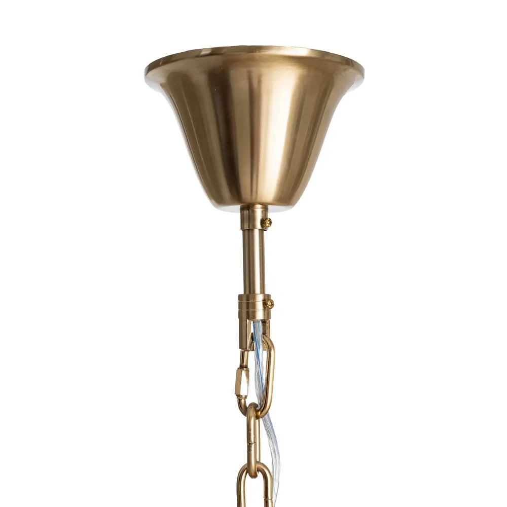 Lampă suspendată din sticlă champagne cu design stratificat [8]
