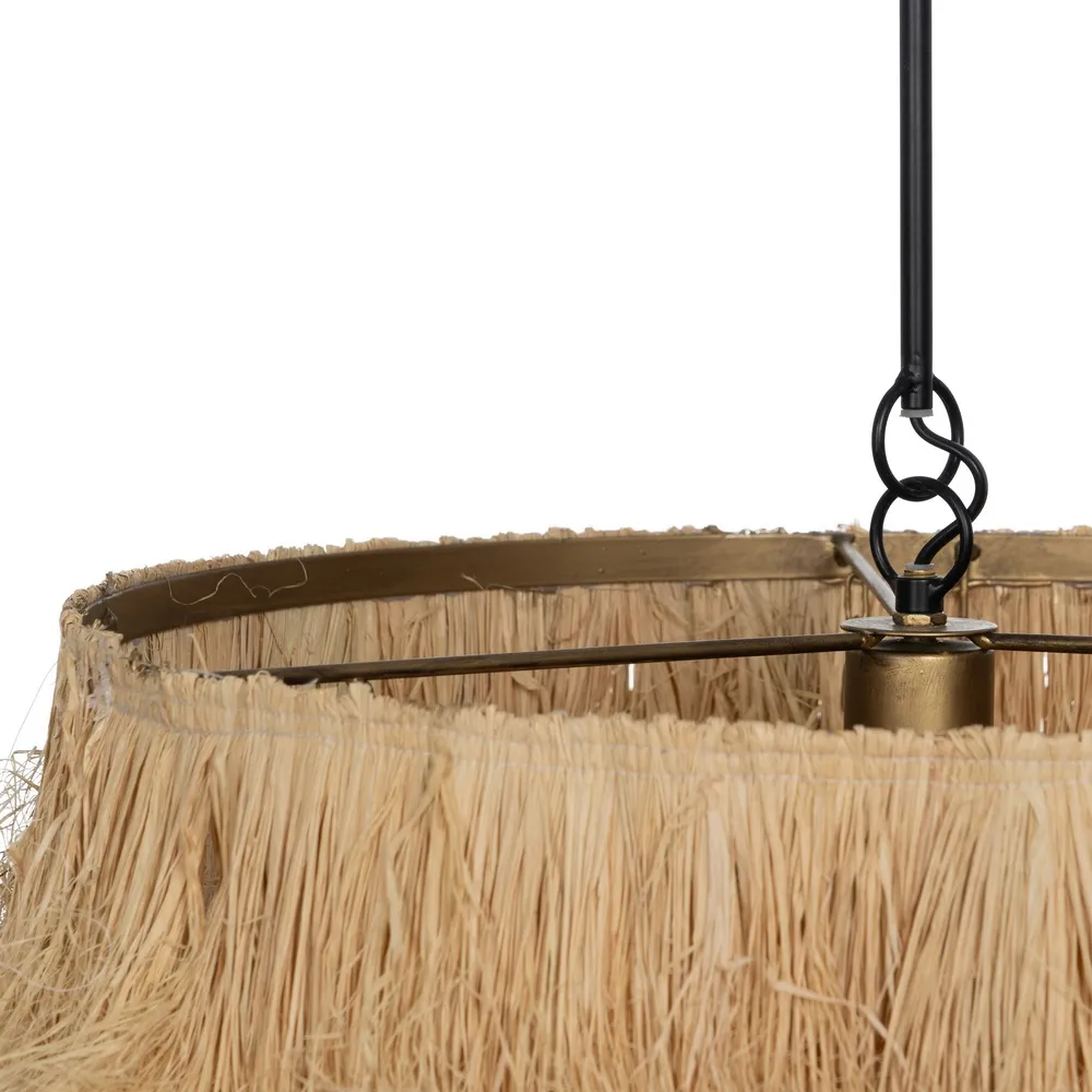 Lampa suspendata Raffia, rafie naturala - creativdeco.ro [7]