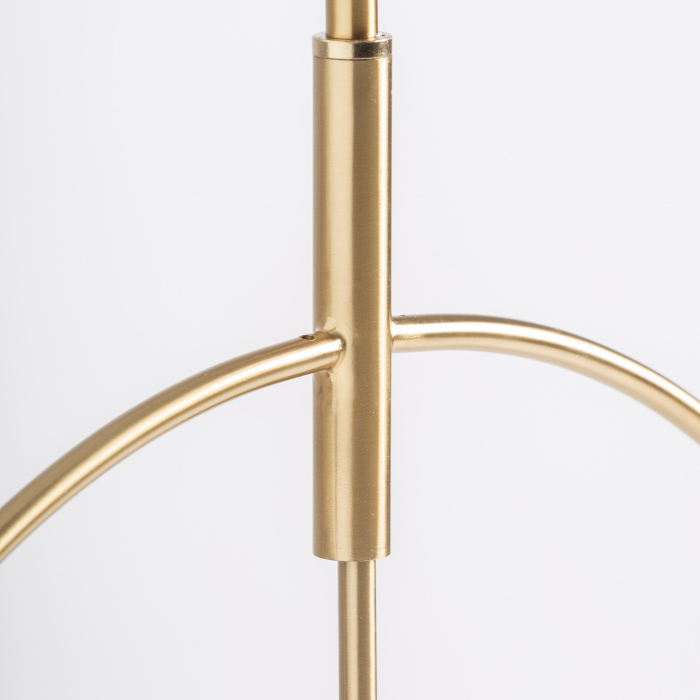 Lampă suspendată cu structură circulară și abajur cilindric din cristal. [4]