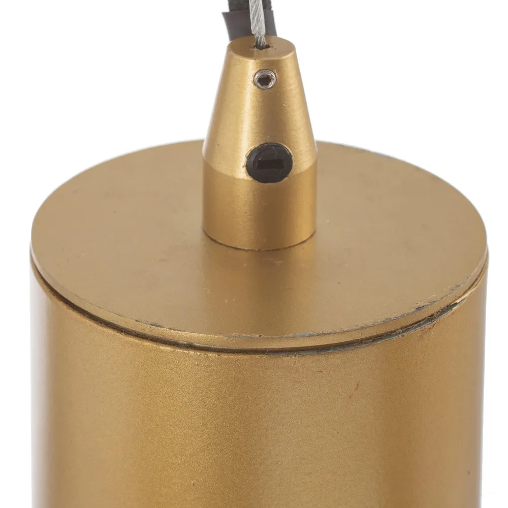 Lampa suspendata, metal/sticla, alb/auriu, Ixia [2]