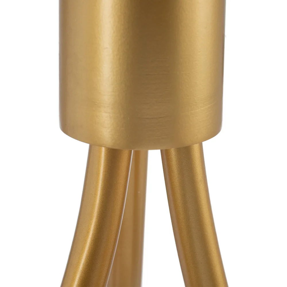 Lampa suspendata, metal/sticla, alb/auriu, Ixia [5]