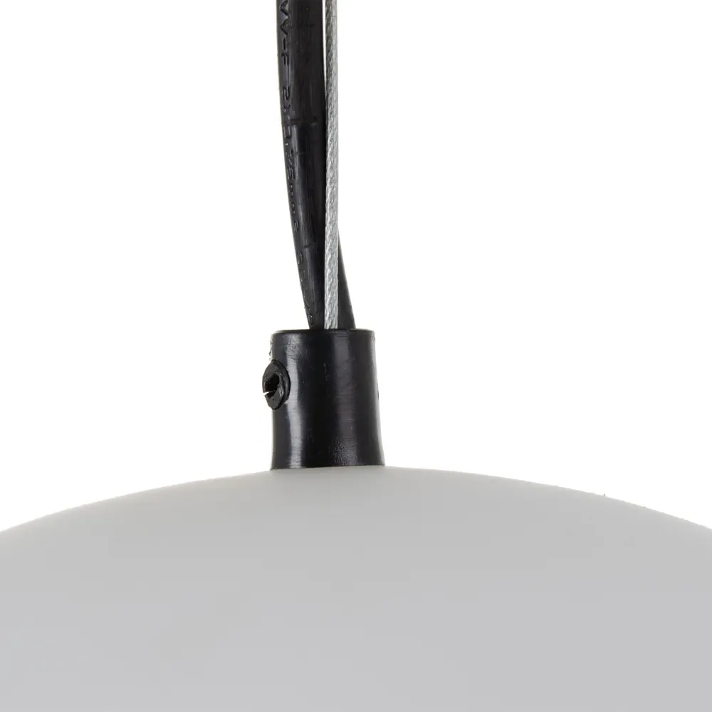 Lampa suspendata, metal/sticla, negru/alb, Ixia [2]