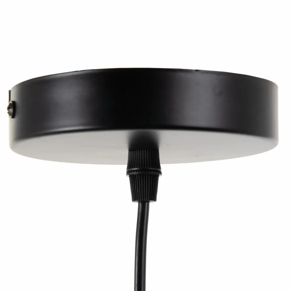 Lampa suspendata, metal/sticla, negru/alb, Ixia [5]