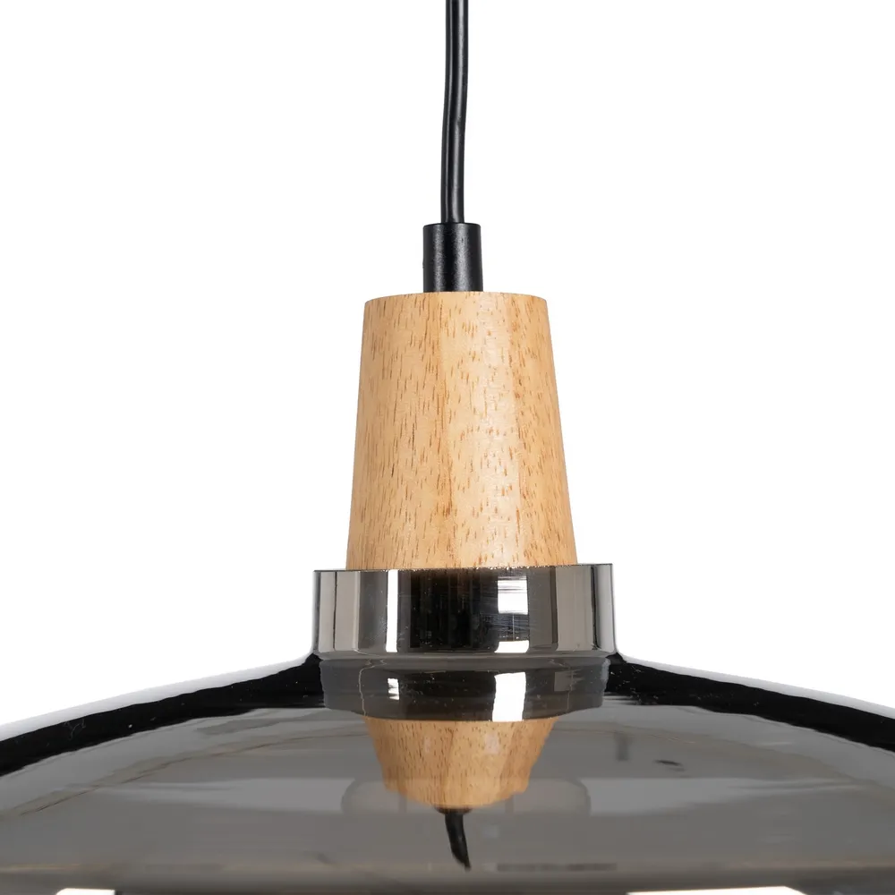 Lampa suspendata, sticla/metal, gri, Ixia [3]