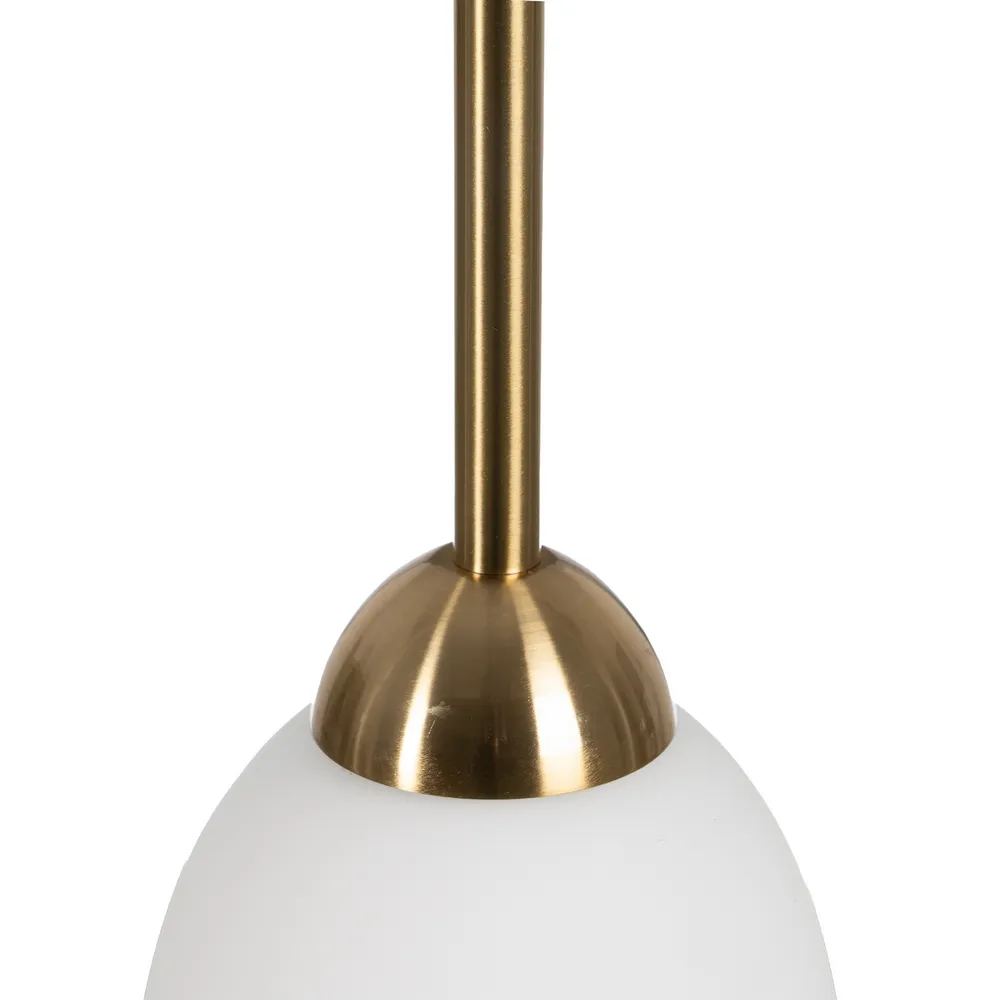 Lampa Suspendata Style Sticla Metal Alb Auriu - CreativDeco.ro [2]