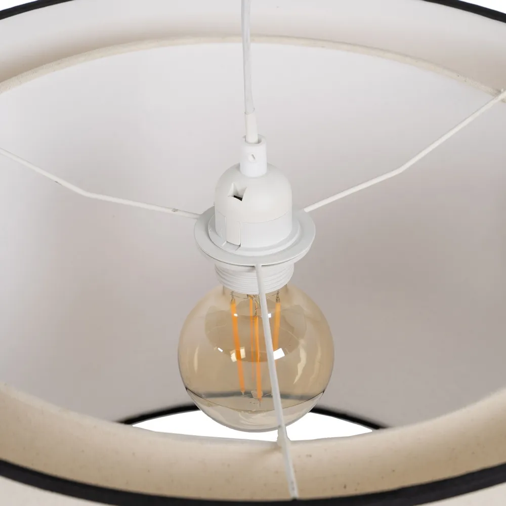 Lampa suspendata, textil, bej, Ixia [5]