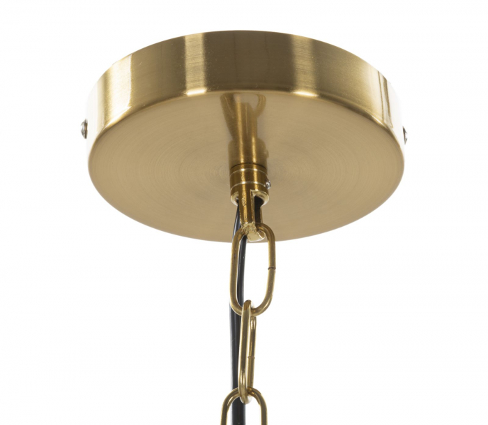 Lampa suspendata Viena, metal/sticla, auriu, CreativDeco.ro [7]
