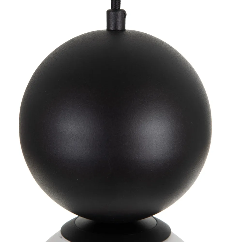 Lampa suspendata White and Black, metal sticla, alb negru [2]