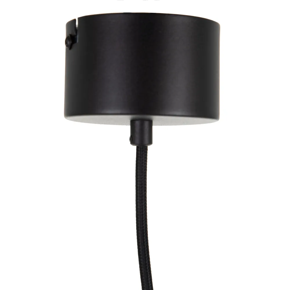 Lampa suspendata White and Black, metal sticla, alb negru [6]