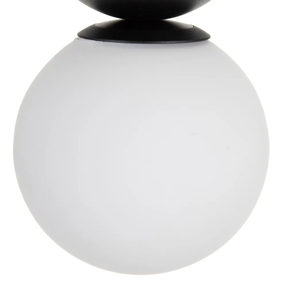 Lampa suspendata White and Black, metal sticla, alb negru [3]