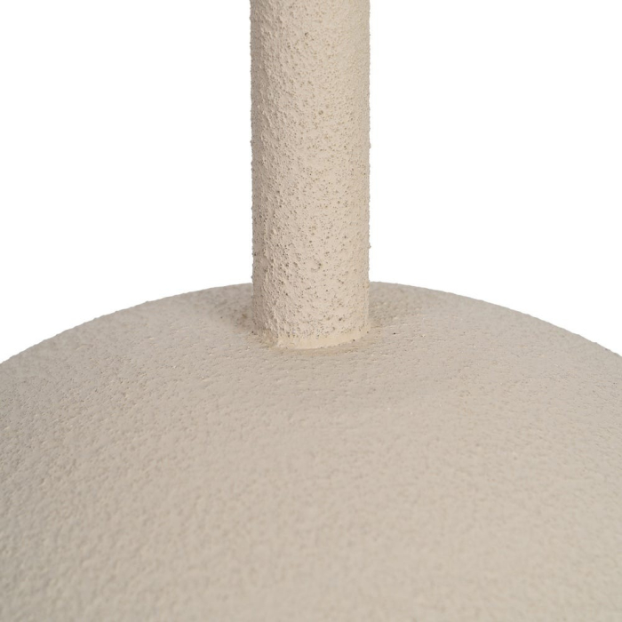 Lampadar alb din MDF și metal cu design cu mărgele decorative 25.5 x 25.5 x 155 cm [9]
