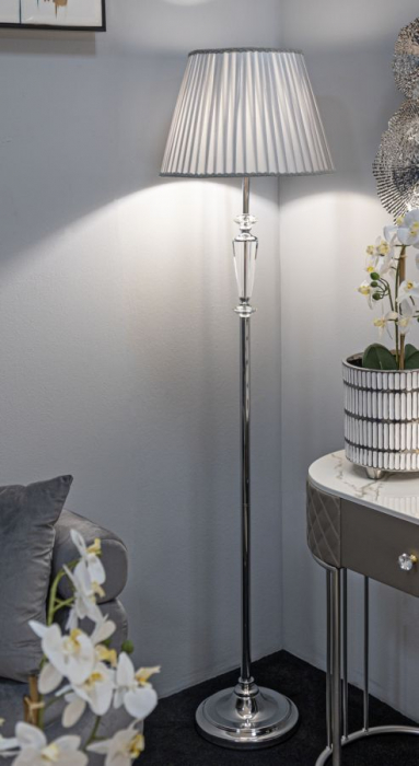 Lampa de podea argintie | Iluminat elegant | CreativDeco [2]