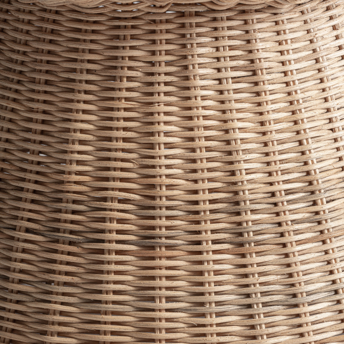 Lampadar boho din ratan maro cu volum vertical stratificat [3]