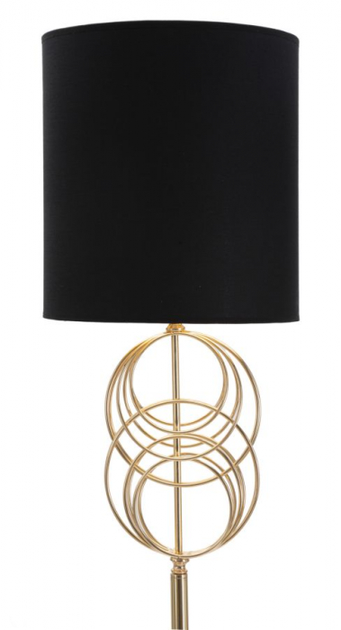 Lampadar Circly, auriu/negru, metal/textil [3]