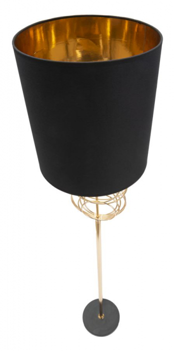 Lampadar Circly, auriu/negru, metal/textil [4]