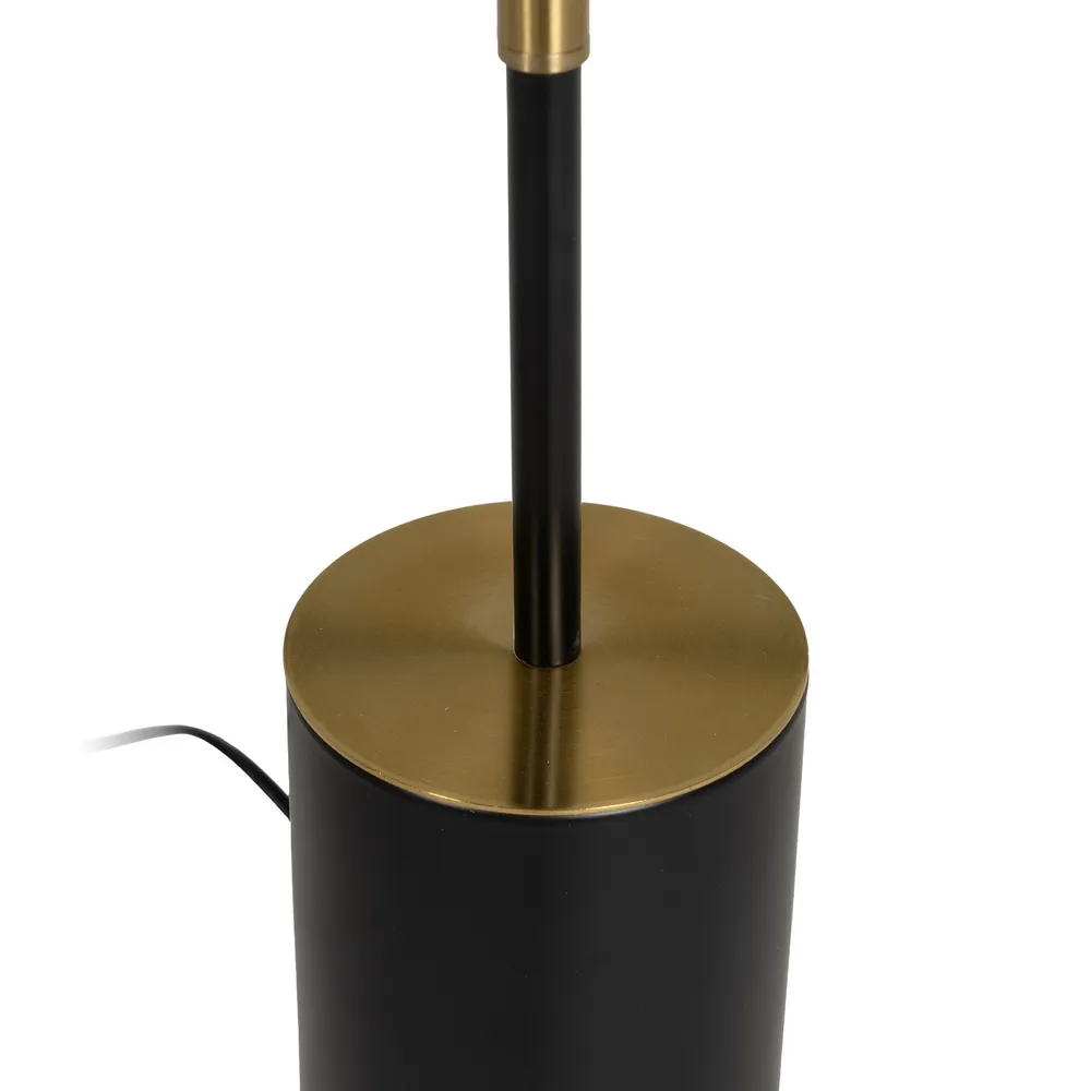 Lampadar Clasic, Metal, Auriu, Alb Negru - creativdeco.ro [6]