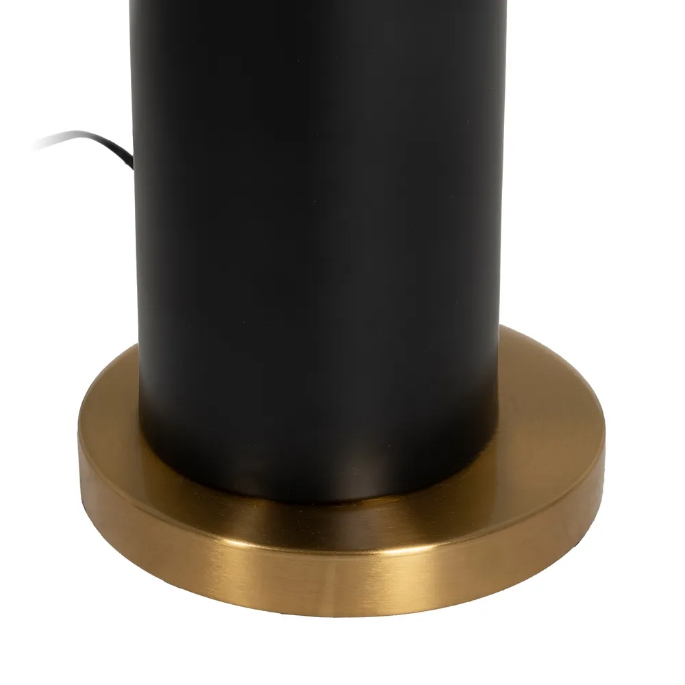 Lampadar Clasic, Metal, Auriu, Alb Negru - creativdeco.ro [7]