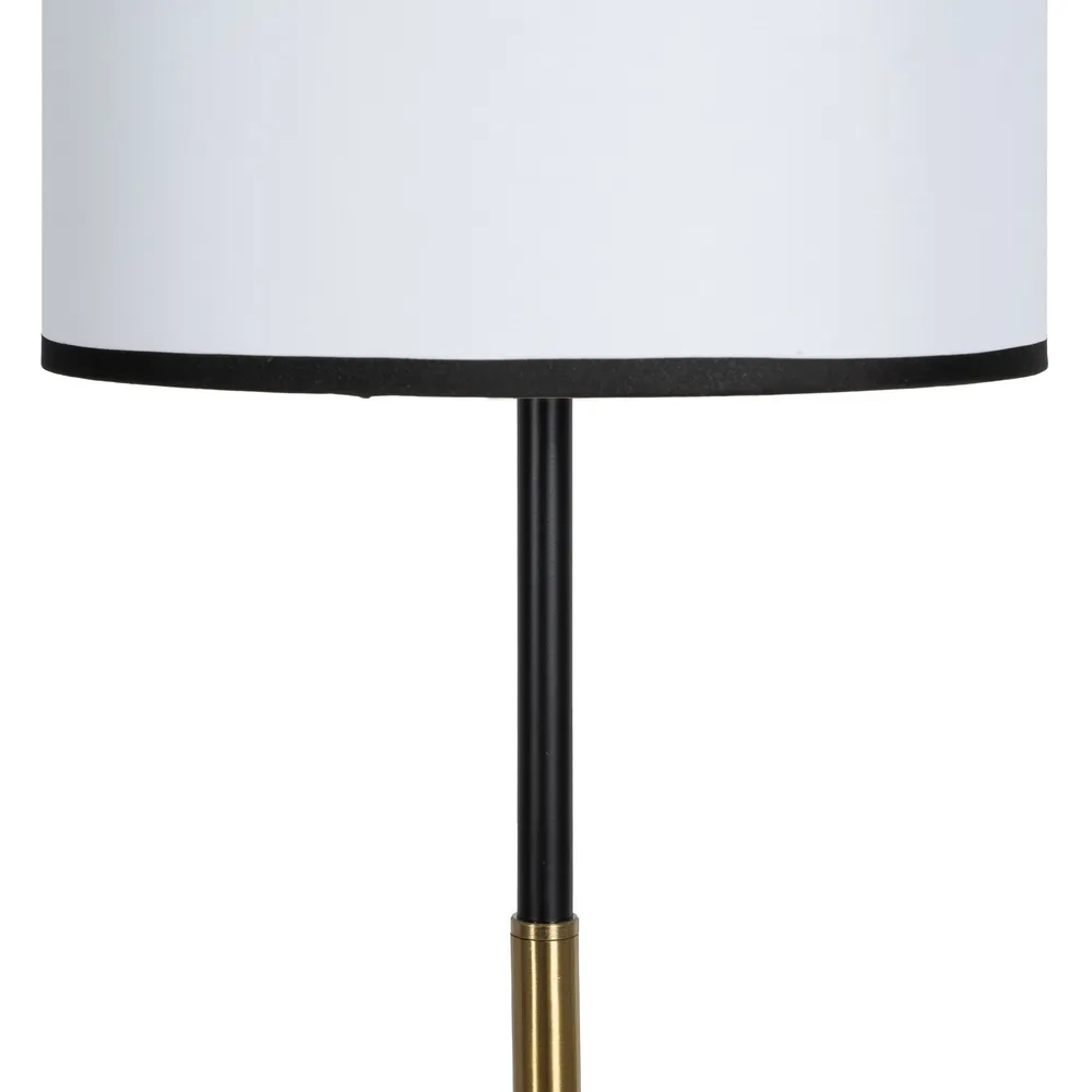 Lampadar Clasic, Metal, Auriu, Alb Negru - creativdeco.ro [3]