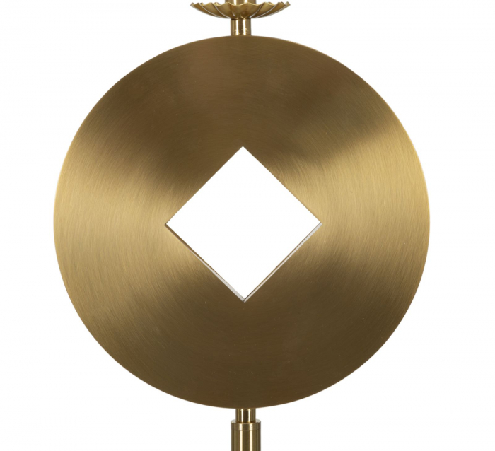 Lampadar Coin, inox, auriu alb [4]